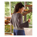 Premier Yarns Free Pattern -  Everyday Worsted Gradient Glitter  - Smokey Skies Pullover