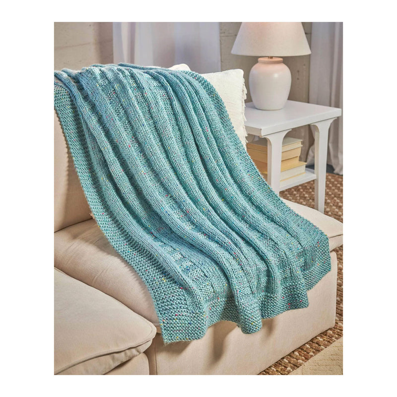 Premier Yarns Free Pattern -  Flora  - Woven Rib Blanket