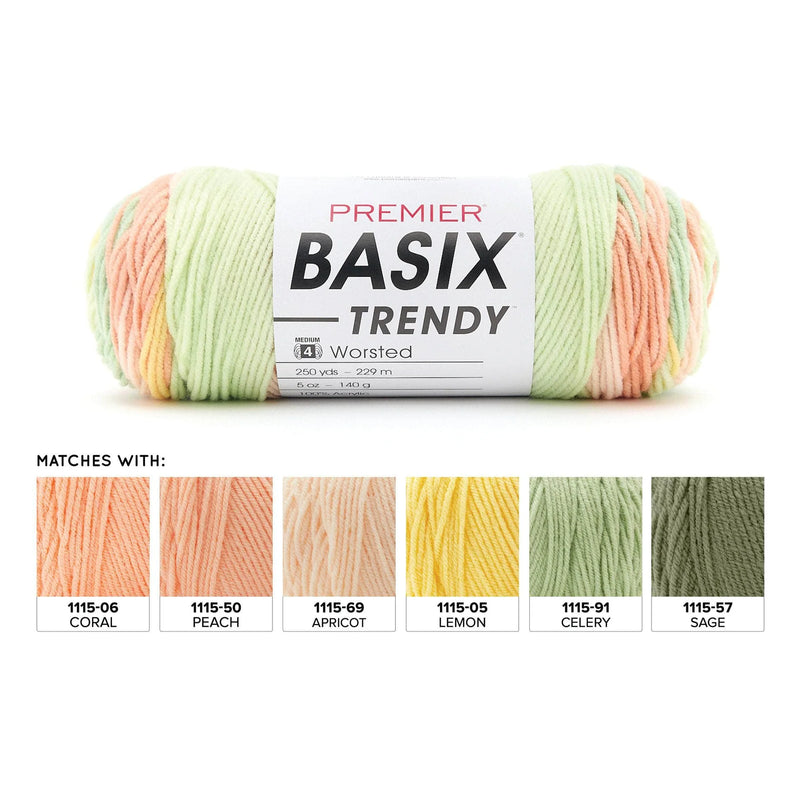Premier Basix Trendy Yarn - Citrus Spritz