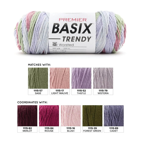 Premier Basix Trendy Yarn - Lavender Fields