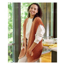 Premier Yarns Free Pattern -  Everyday Worsted Gradient Glitter  - Copper Kettle Vest