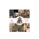 A square craft paper pack centered on a white background, featuring collage-style vintage illustrations in muted earthy tones. The center label reads 'Maison de Marie' and shows the Tinsley Designs brand logo and '32 sheets' text.