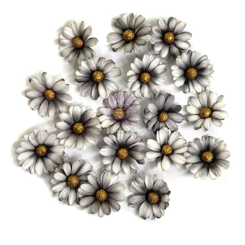 Prima Paper Flowers 18/Pkg Ghostly Blooms, Bewitched