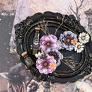 Prima Paper Flowers 18/Pkg Ghostly Blooms, Bewitched