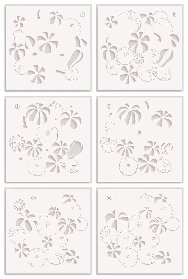 Altenew Pumpkin Patch Simple Colouring Stencil Set (6 in 1)*