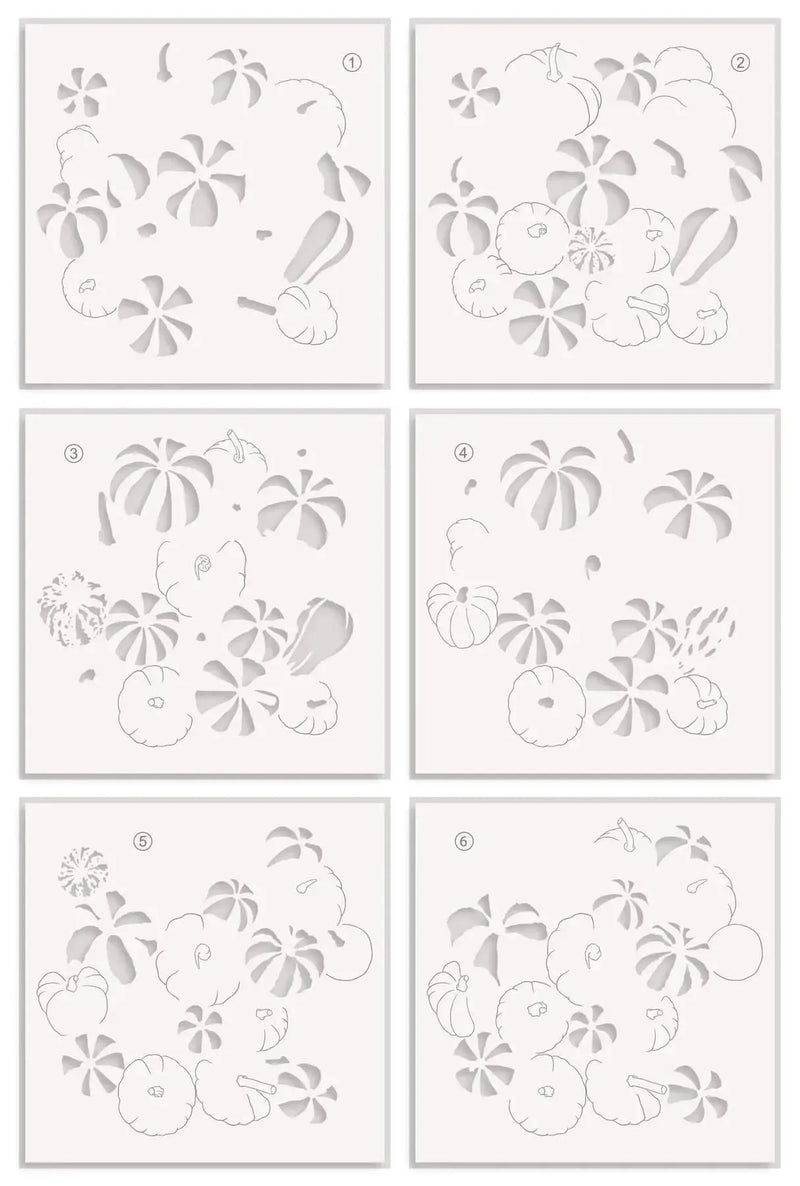 Altenew Pumpkin Patch Simple Colouring Stencil Set (6 in 1)*