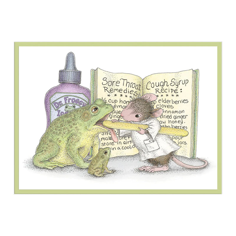 House Mouse Cling Rubber Stamp Froggy Throat*