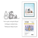 House Mouse Cling Rubber Stamp Squeaky Voice, Sweet Moments*