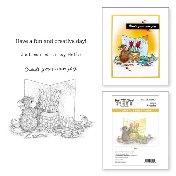 House Mouse Cling Rubber Stamp Creative Day