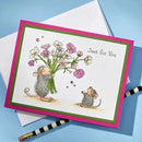Spellbinders House Mouse Rare Bloom Cling Rubber Stamp Set - Rare Bloom