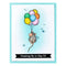 Spellbinders House Mouse Rare Bloom Cling Rubber Stamp Set - Up, Up and Away