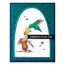 Spellbinders House Mouse Rare Bloom Cling Rubber Stamp Set - Sweet Nectar