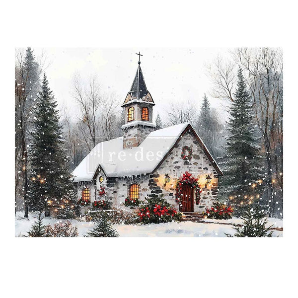 Re-Design A4 Decoupage Fiber - Cozy Barn Blessings