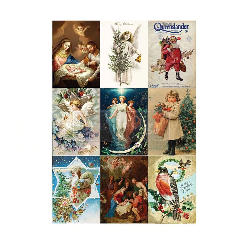 Re-Design A4 Decoupage Fiber - Holy Night