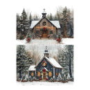Re-Design A4 Decoupage Fiber - Christmas In The Woods