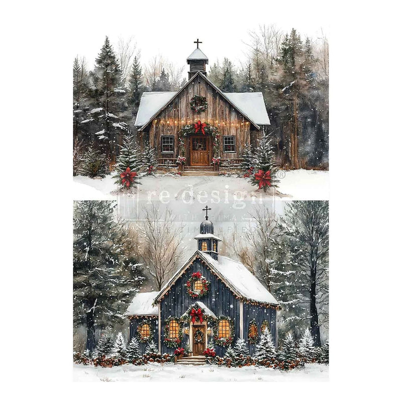 Re-Design A4 Decoupage Fiber - Christmas In The Woods