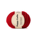 Poppy Crafts Wool Thread Anti-Pilling Yarn 50g - Red
