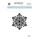 A black ornate snowflake-style stencil or die design centered on a white background, with the brand name REPRINT Studio at the top and the text 'THIN CUTTING DIES' and 'RD107'.