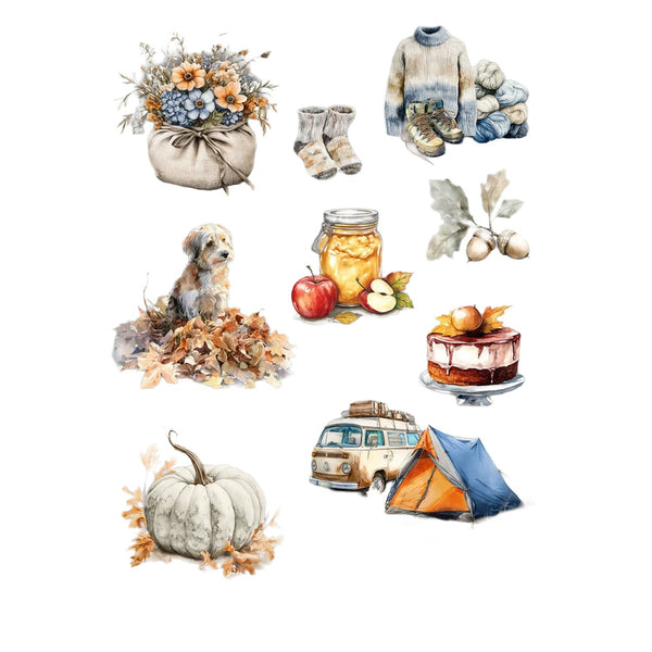 Reprint Cozy Season 4.3"x6.3" Stickers