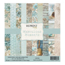 Pack of scrapbooking paper with various patterns and textures, branded 'Reprint Hobby'.