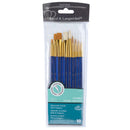 Royal Brush Gold Taklon Natural Bristle Brush
