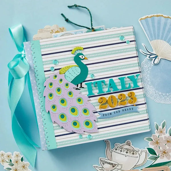 Spellbinders Etched Dies Kaleidoscope Peacock*