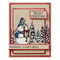 Simon Hurley create. Clear Stamps 6"X9" Sketched Snowman*