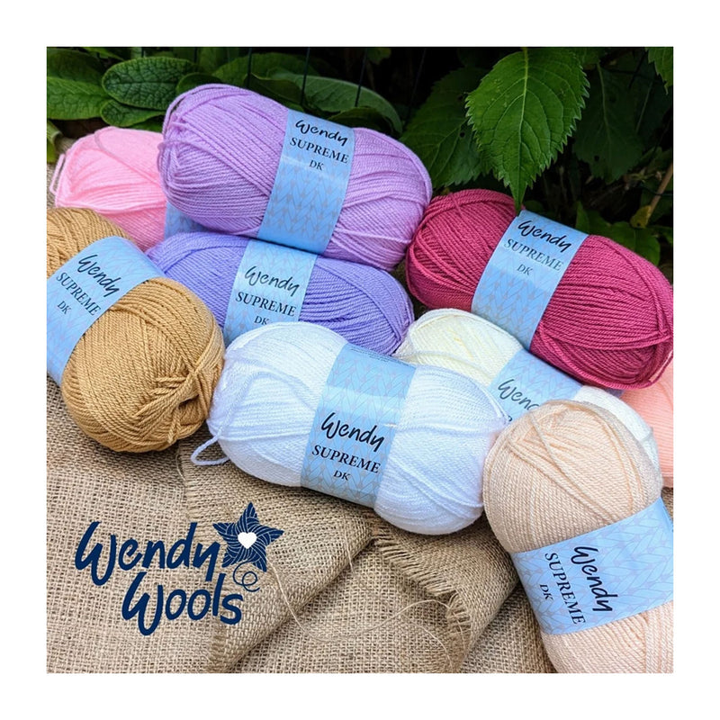Wendy Wools Supreme DK Acrylic Yarn 100g - Mocha