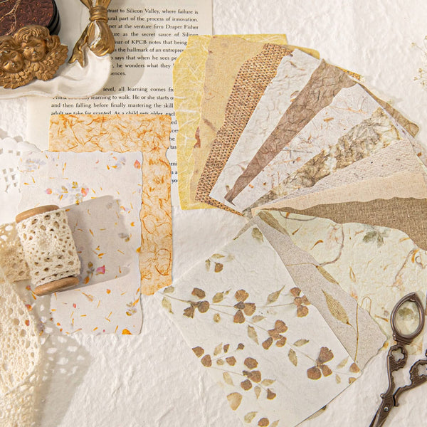 Poppy Crafts Vintage Scrap Paper Pack - Silk Memory