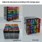 Universal Crafts Clear Acrylic 108 Piece Marker Storage