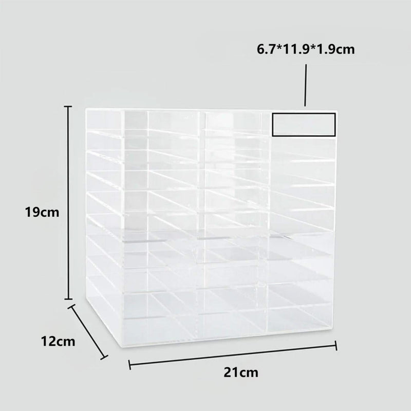Universal Crafts Art Marker Organizer – 108 Slot Clear Acrylic Case