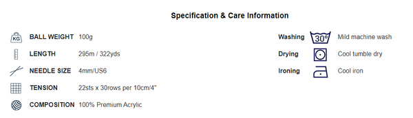 Wendy Wools Supreme DK Acrylic Yarn 100g - Purple*