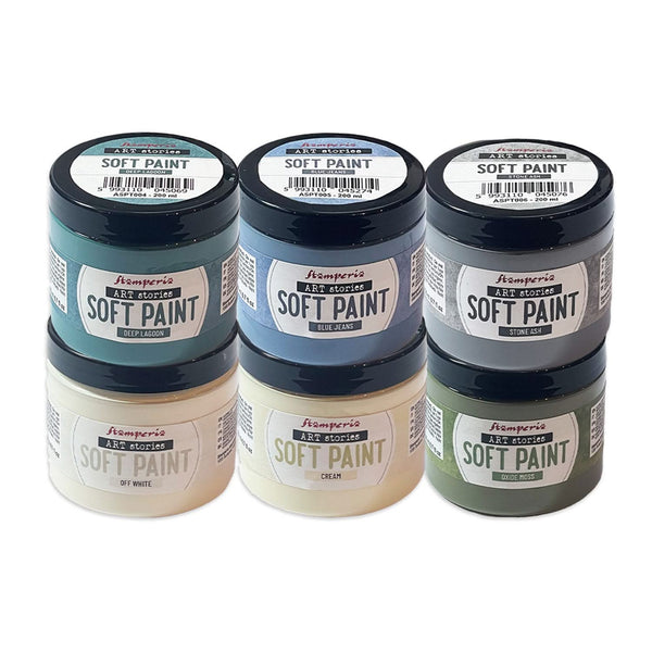Stamperia Art Stories Soft Paint 200ml - Oxide Moss