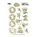 Find It Trading Amy Design 3D Punchout Sheet Romantic Tulips, Tulip Dreams