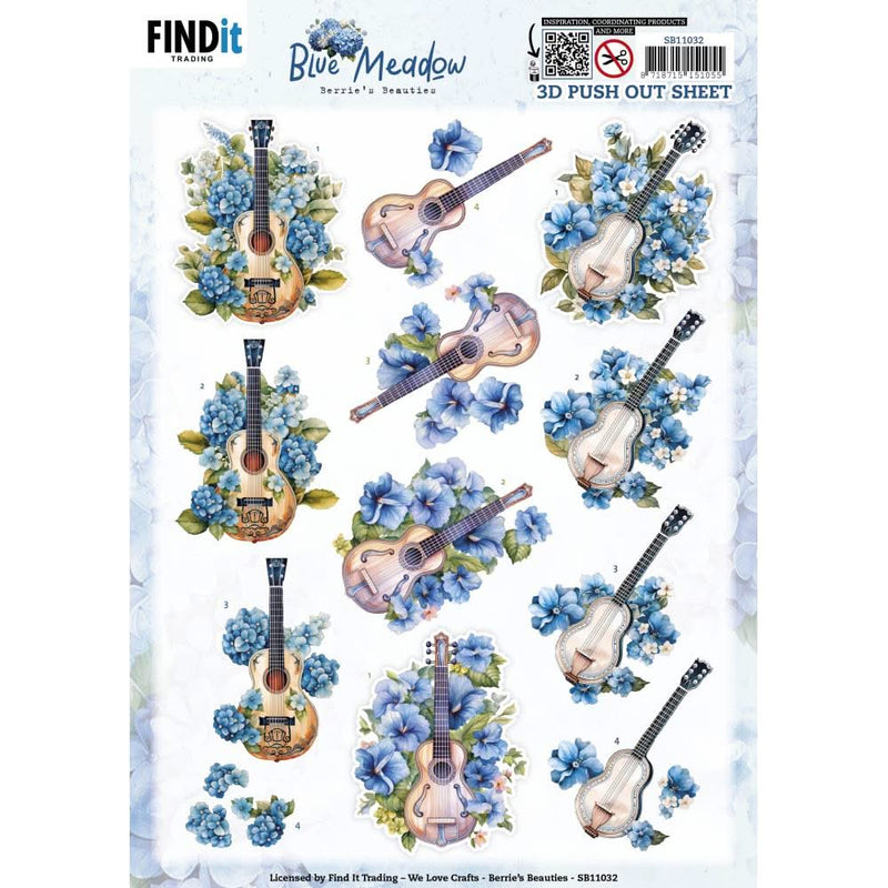 Find It Trading Berries Beauties 3D Push Out Sheet Music, Blue Meadow