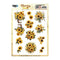 Find It Trading Berries Beauties 3D Push Out Sheet Golden Glow, Blooming Sun