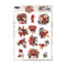 Find It Trading Yvonne Creations 3D Pushout Sheet Floral Presents, Floral Christmas