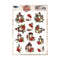 Find It Trading Yvonne Creations 3D Pushout Sheet Floral Lantern, Floral Christmas