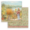 Stamperia Double-Sided Paper Pad 8"x 8" 10/Pkg - Sunflower Art