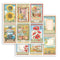 Stamperia Double-Sided Paper Pad 8"x 8" 10/Pkg - Sunflower Art