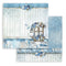 Stamperia Double-Sided Paper Pad 8"x 8" 10/Pkg - Blue Land