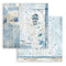 Stamperia Double-Sided Paper Pad 8"x 8" 10/Pkg - Blue Land