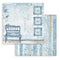 Stamperia Double-Sided Paper Pad 8"x 8" 10/Pkg - Blue Land