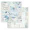 Stamperia Double-Sided Paper Pad 8"x 8" 10/Pkg - Blue Land