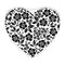 Crafter's Companion Sara Signature Floral Elegance Clear Acrylic Stamp Elegant Floral Heart*