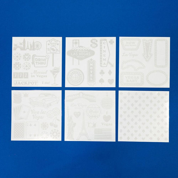 Crafter's Companion Foil Transfers 6"X6" Vintage Vegas*