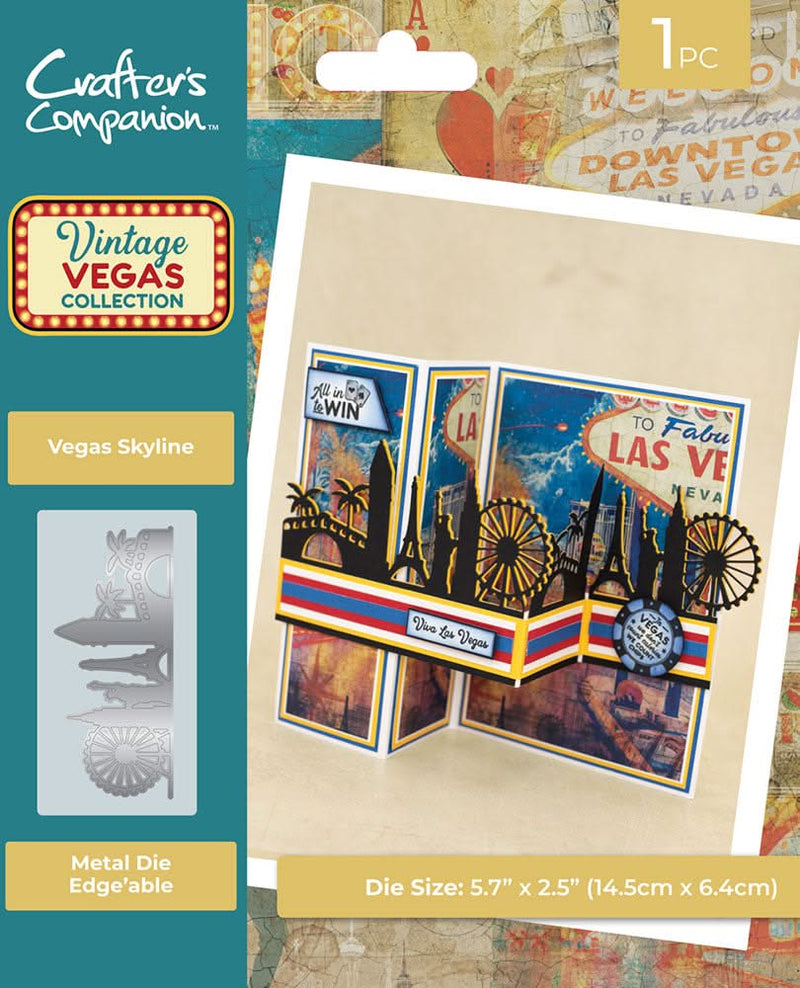 Crafter's Companion Metal Edge'able Die Vegas Skyline, Vintage Vegas*