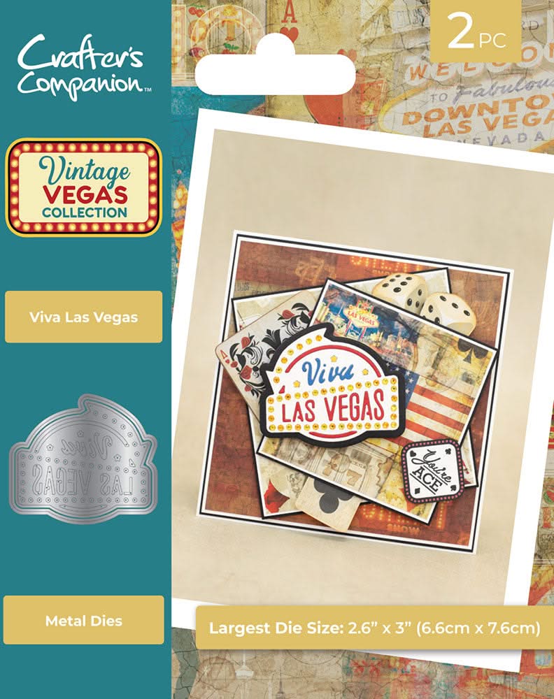 Crafter's Companion Metal Die Viva Las Vegas, Vintage Vegas*