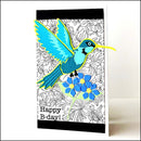 Elizabeth Craft Metal Dies Layered Hummingbird