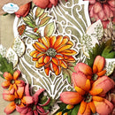 Elizabeth Craft Stamp And Die Set Autumn Harvest Florals*